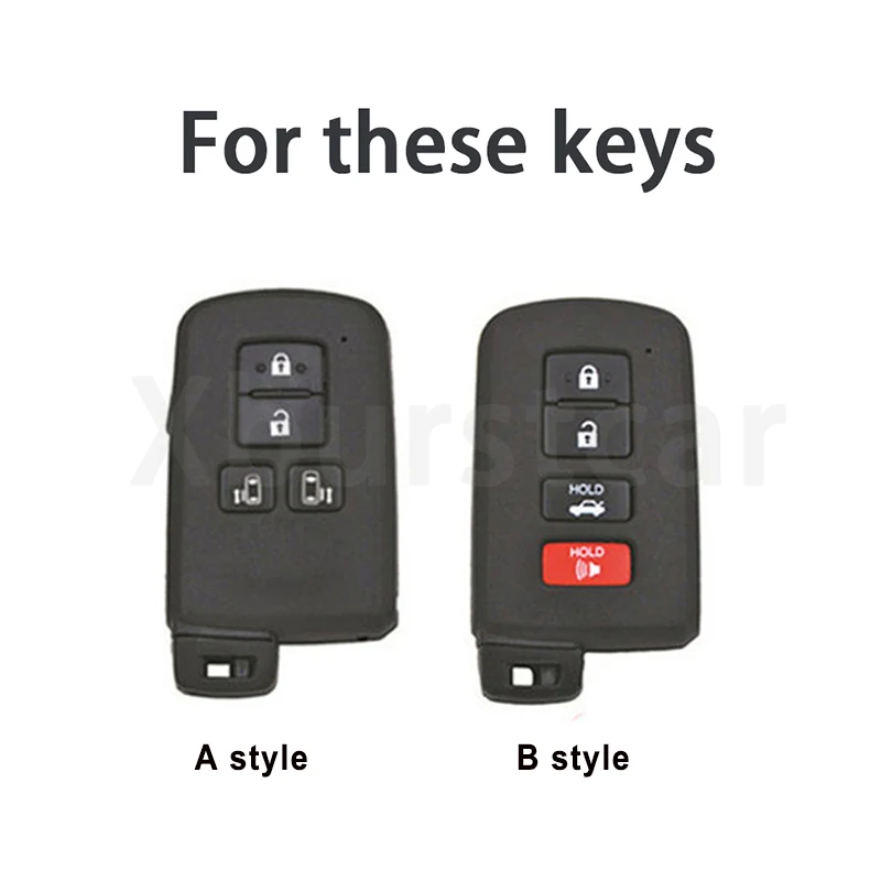 Funda para llave Toyota en TPU suave con diseño minimalista
