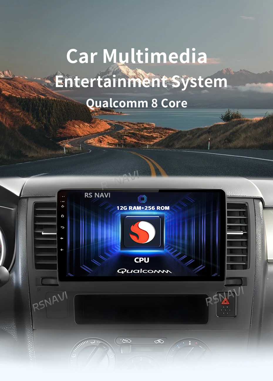 Detalle de la pantalla táctil del autoradio