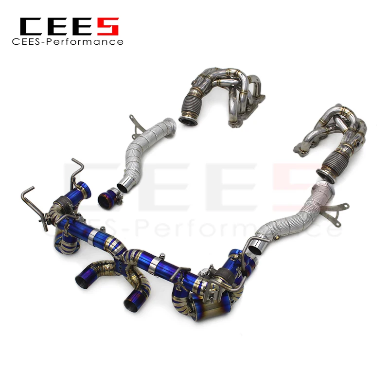 Escape deportivo titanio para Ferrari 458