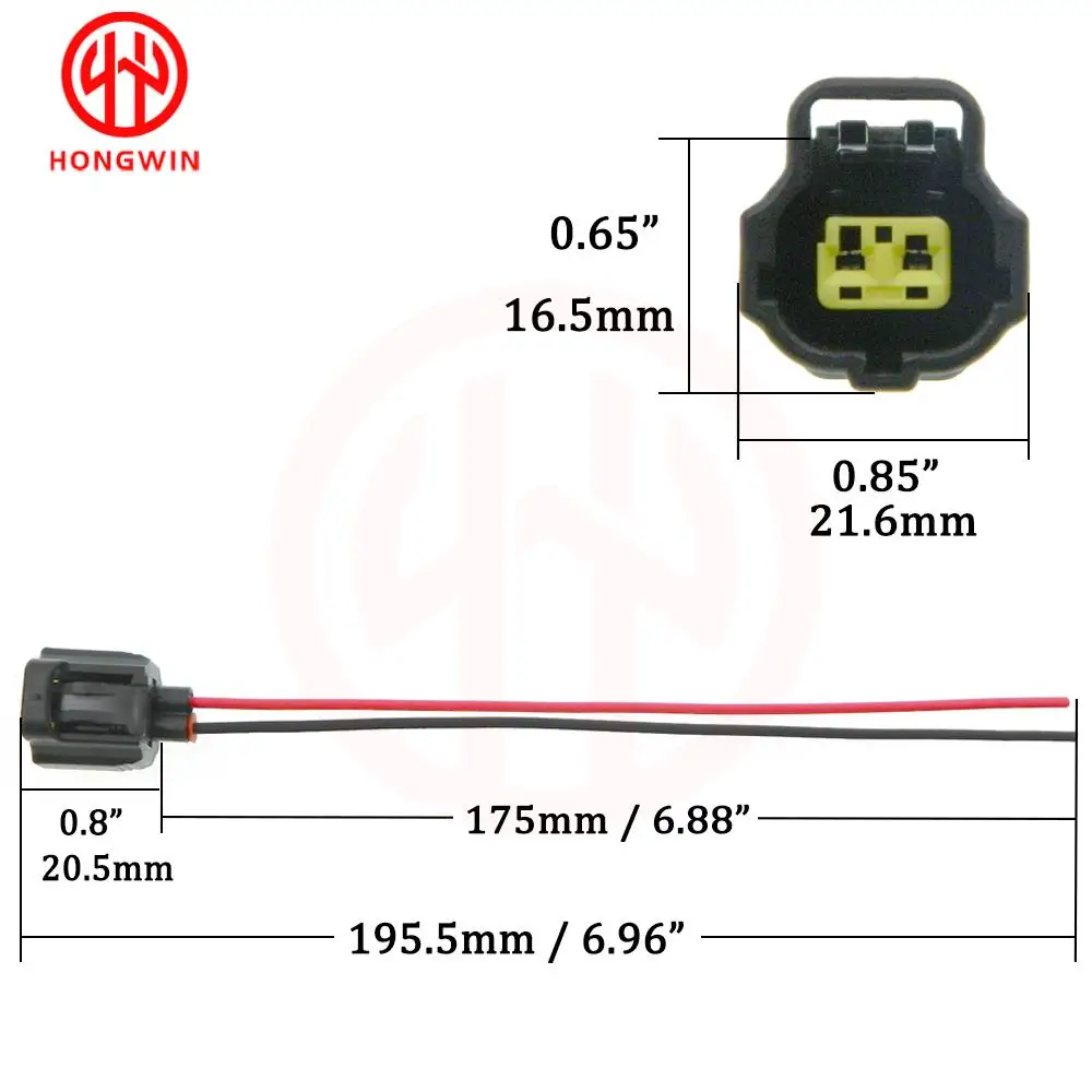 Conector de 2 pines para sistemas de refrigeración