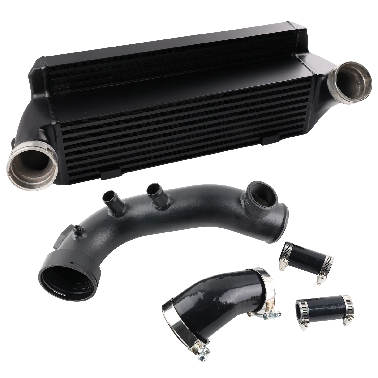 Detalle del intercooler de alto rendimiento