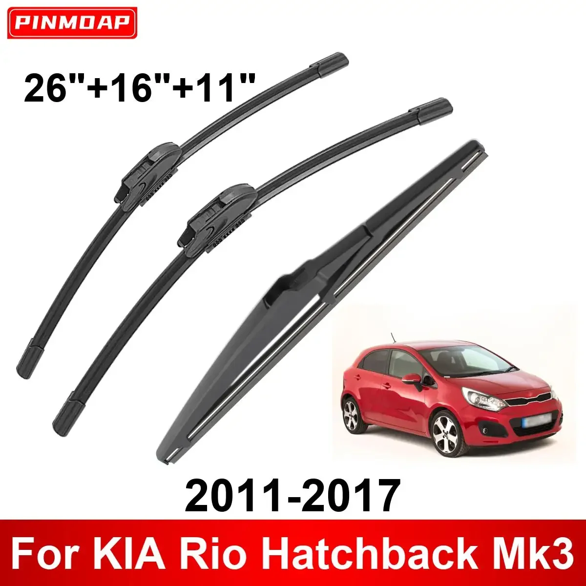 Instalación de los limpiaparabrisas pinmoap en KIA Rio Mk3