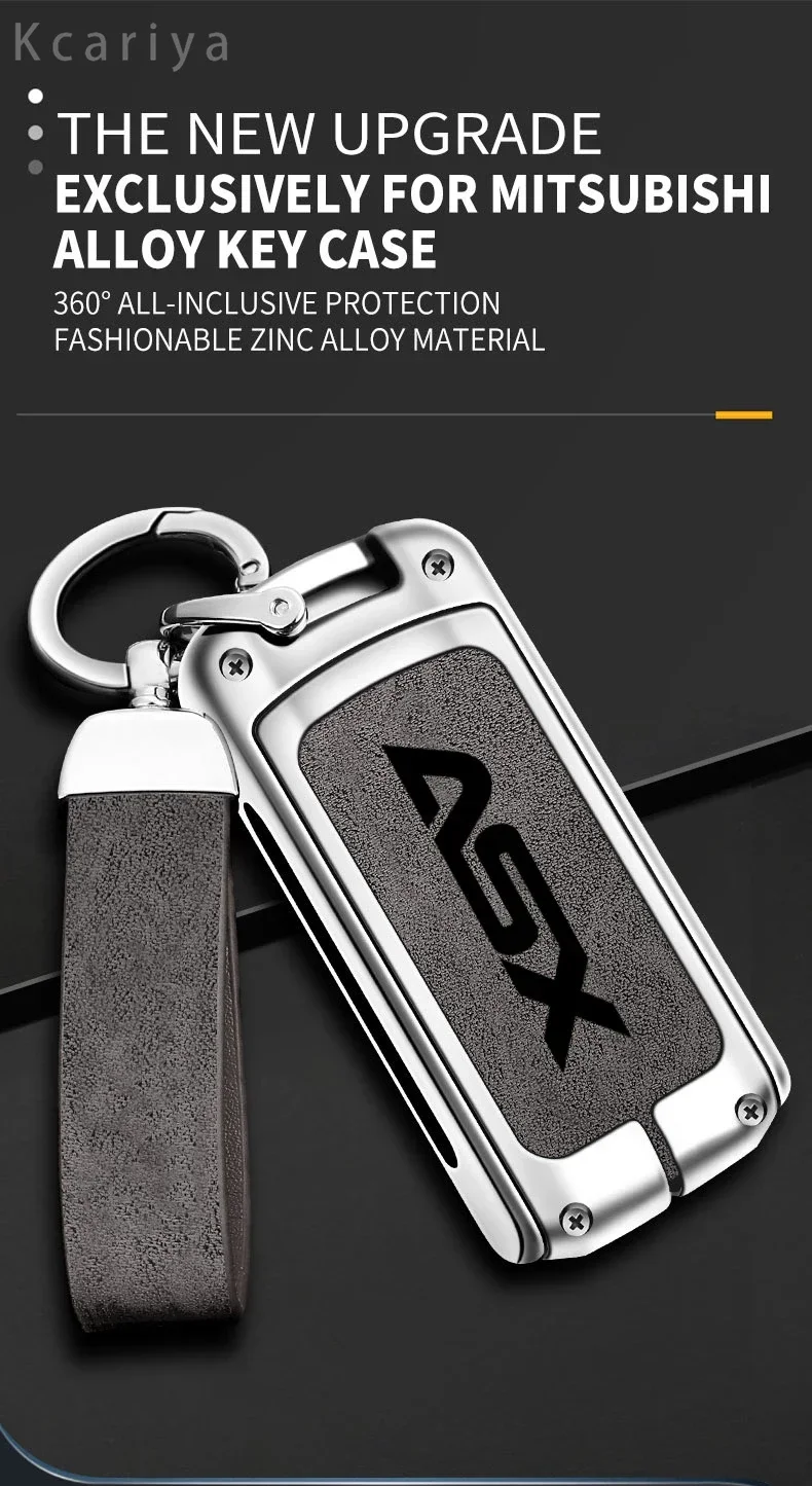 Funda de aleación de zinc para llave Mitsubishi ASX – vista frontal