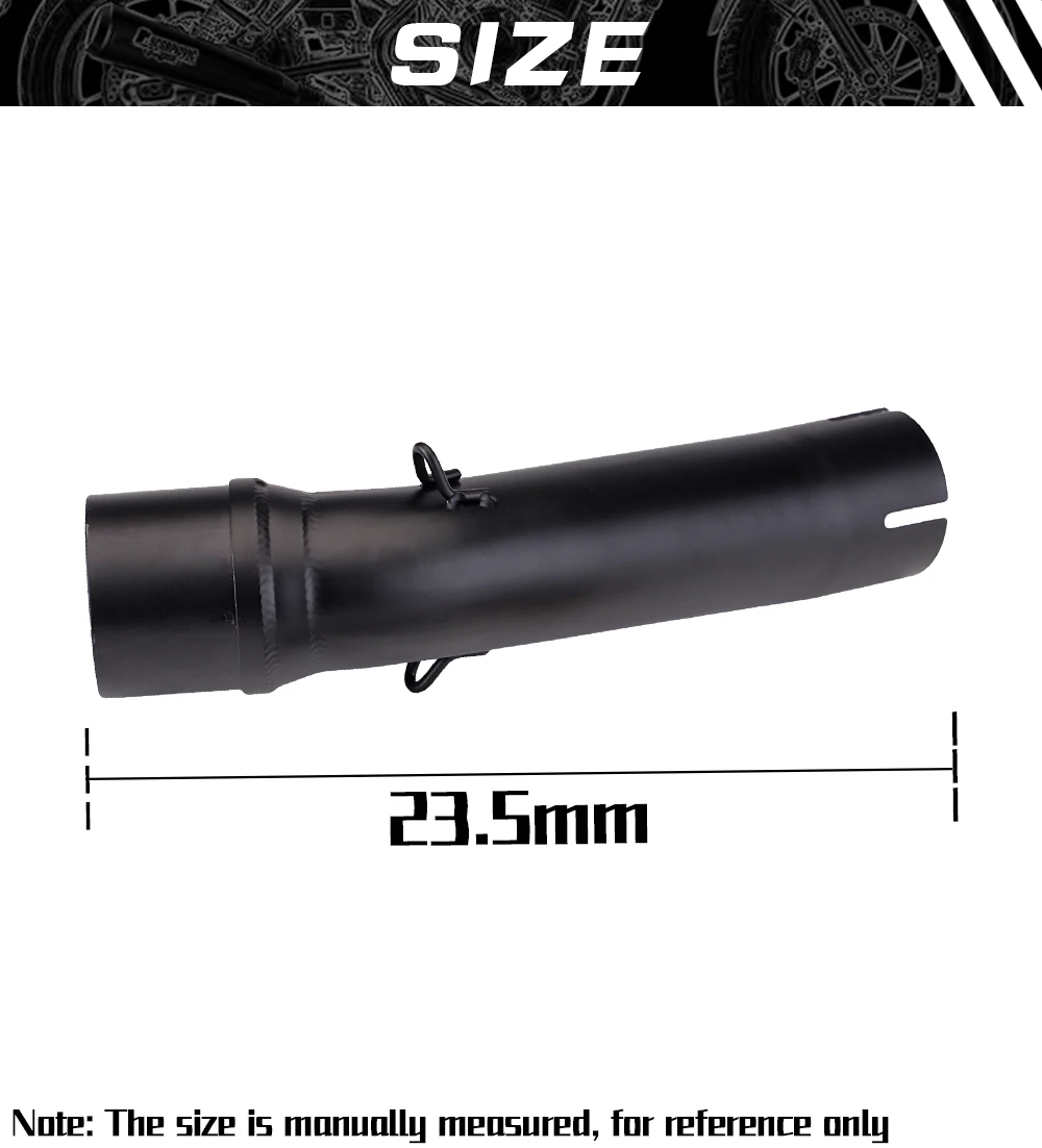 Tubo adaptador negro 51mm