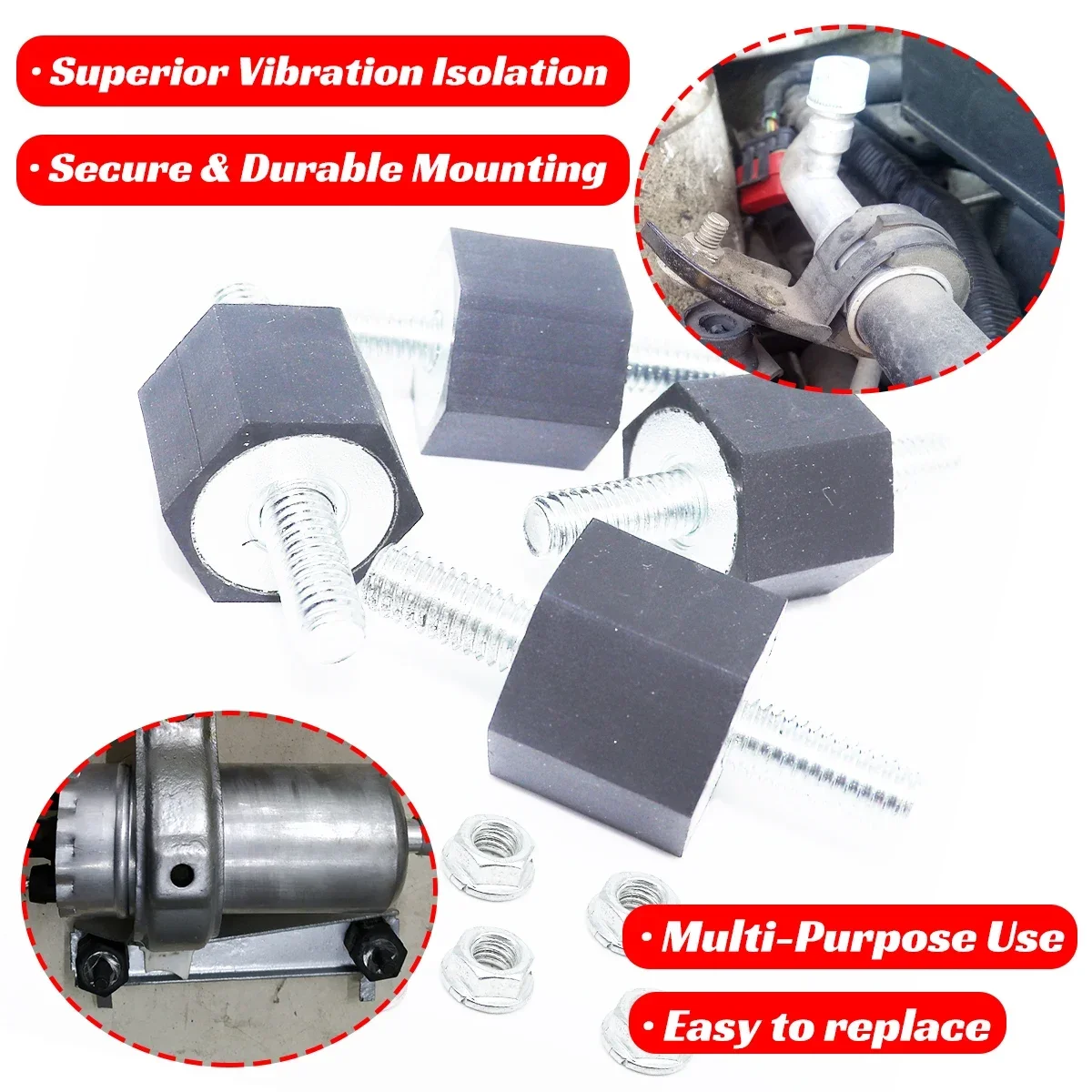 Soporte de caucho para intercooler u otras aplicaciones