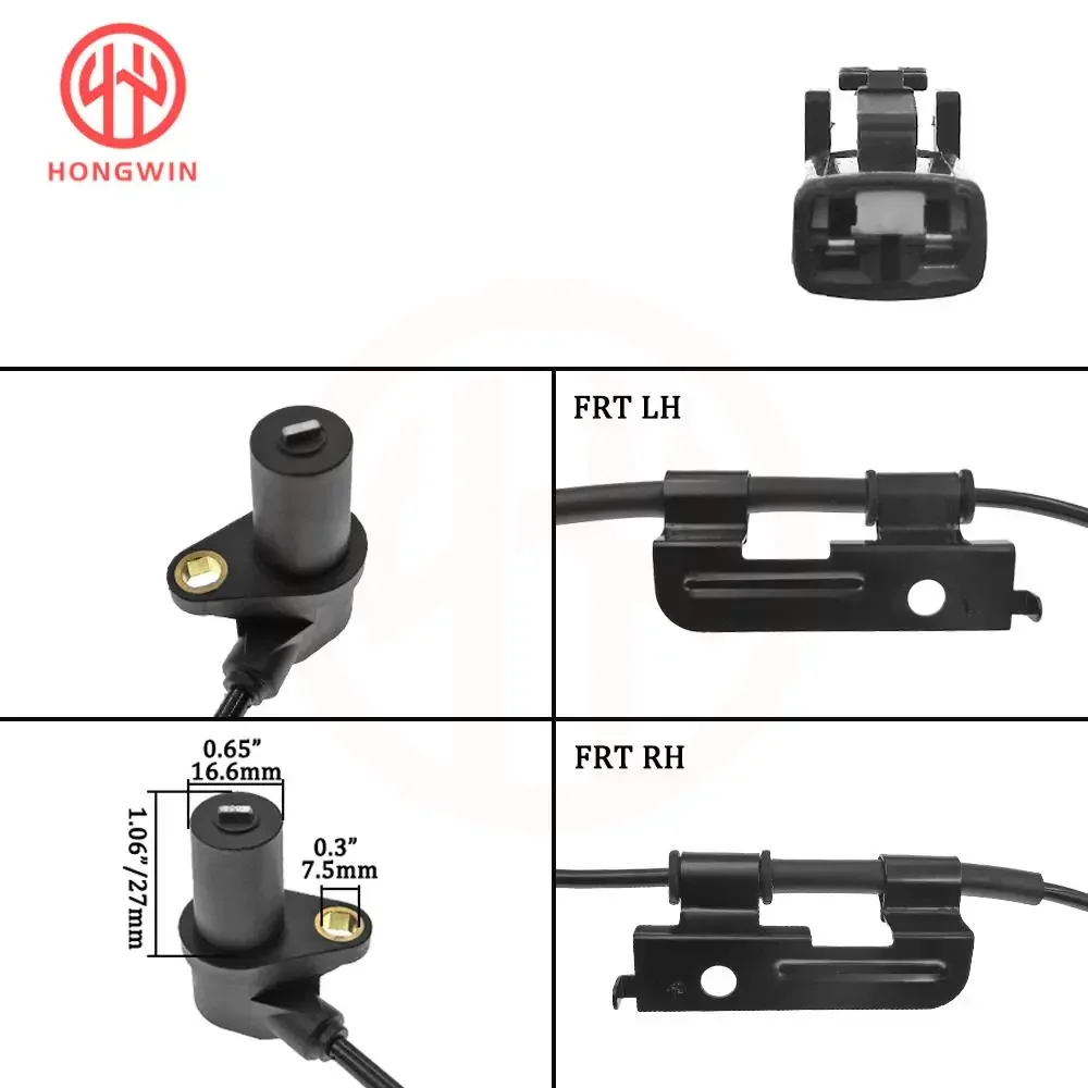Sensor vista lateral con cableado