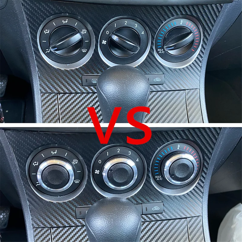 Perilla de aleación de aluminio negro para Mazda 3