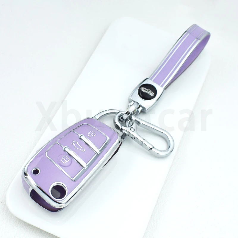 Funda instalada en llave de Audi