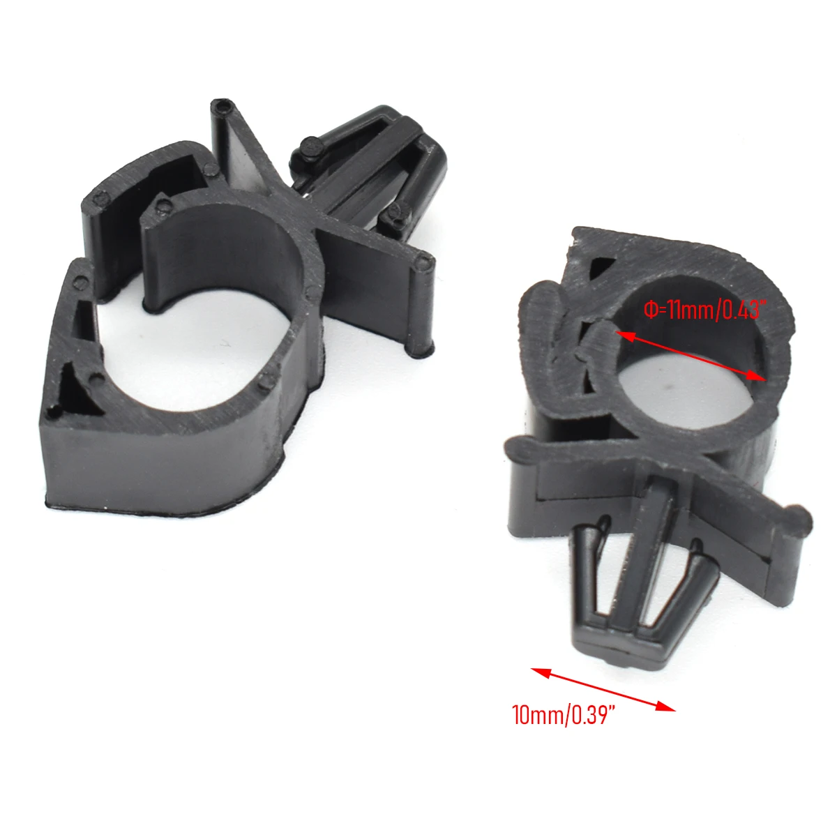Clips aplicados en conjunto de cables