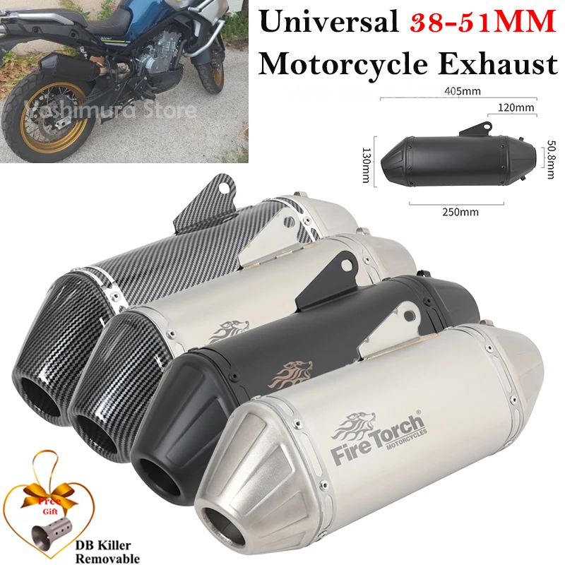 Tubo de escape universal - vista frontal