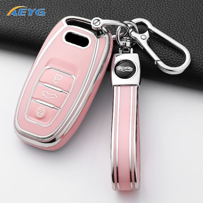 Funda TPU para llave Audi en color negro
