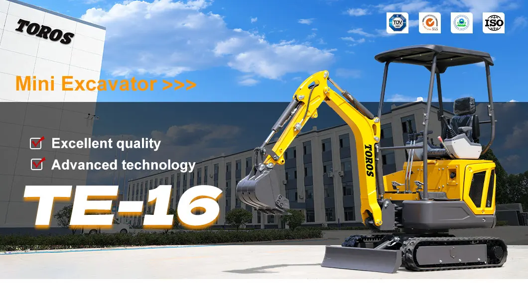 Miniexcavadoracompacta en trabajo de horticultura