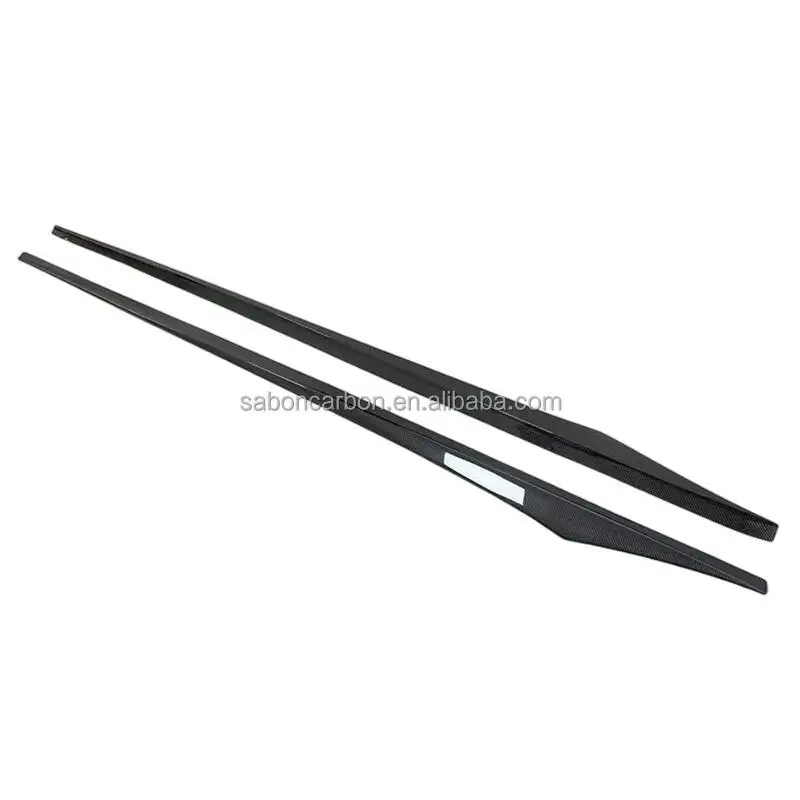 Faldones laterales fibra de carbono instalación