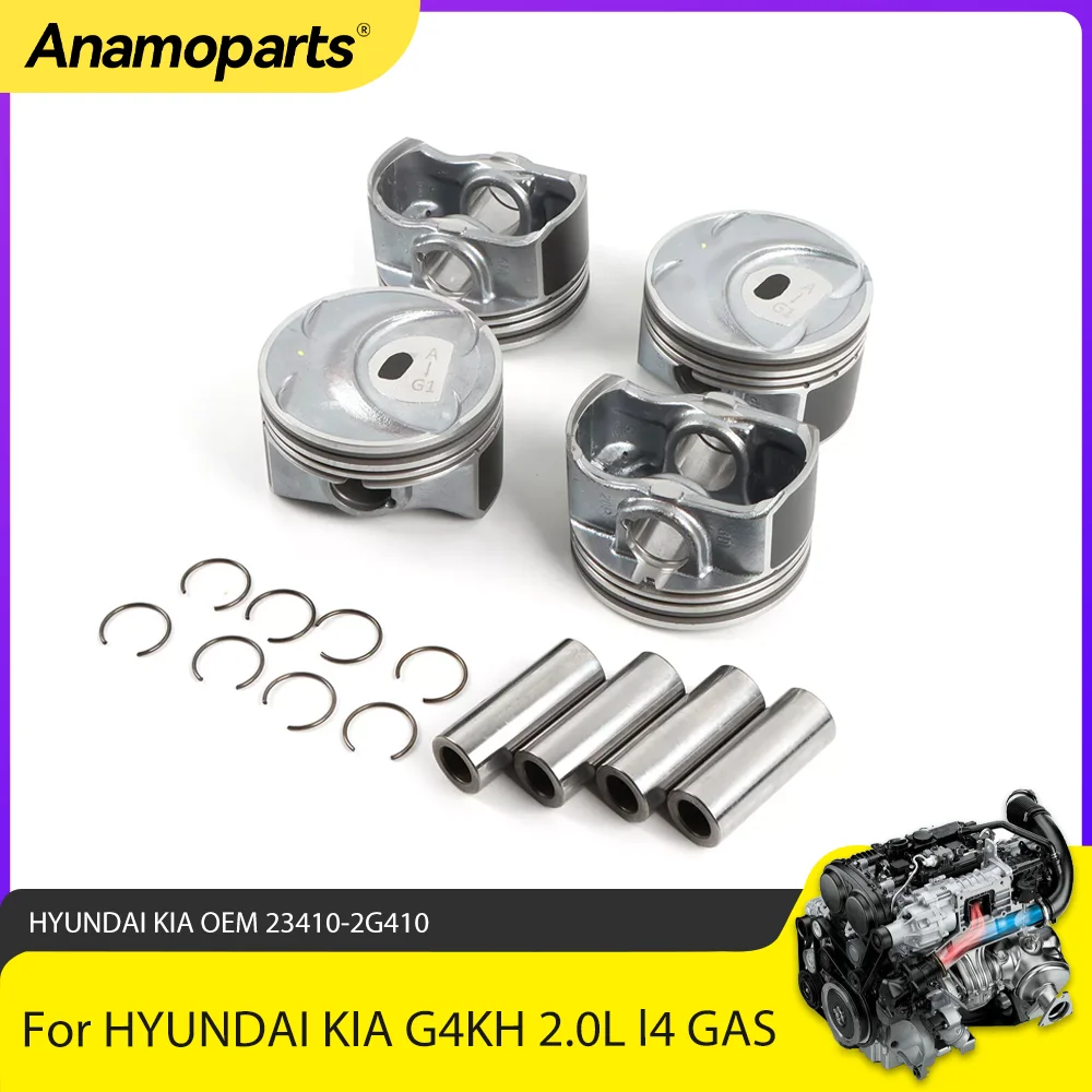 Juego de anillos de pistón para G4KH 2.0L