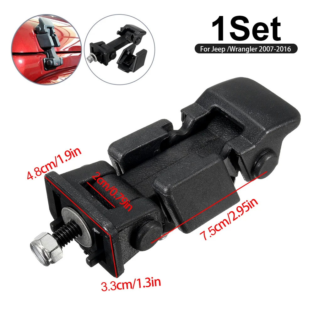 Kit de cierres de capó para Jeep Wrangler 2015-2018
