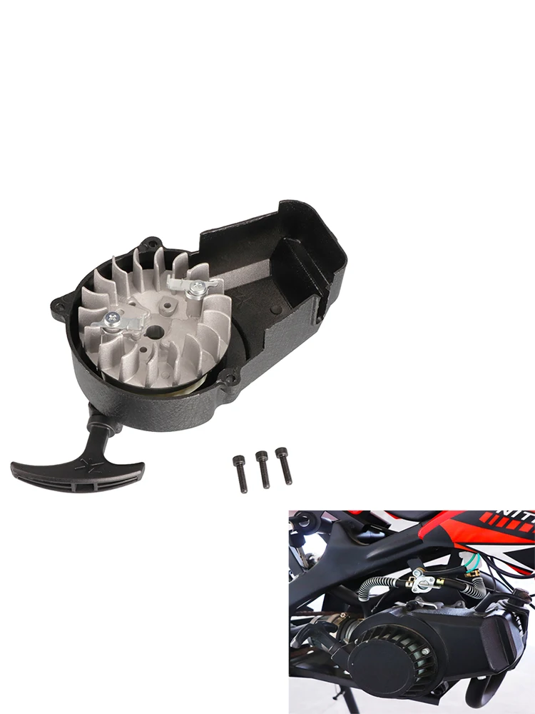 Arrancador extraíble para minimoto visto desde arriba