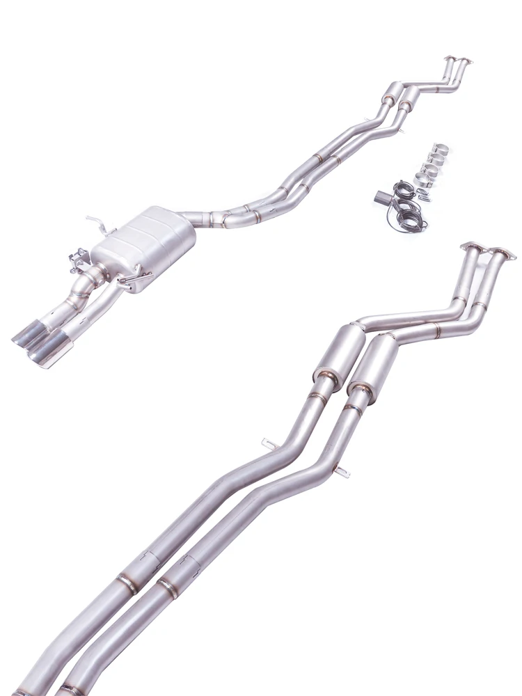 Sistema de escape catback en acero inoxidable 304