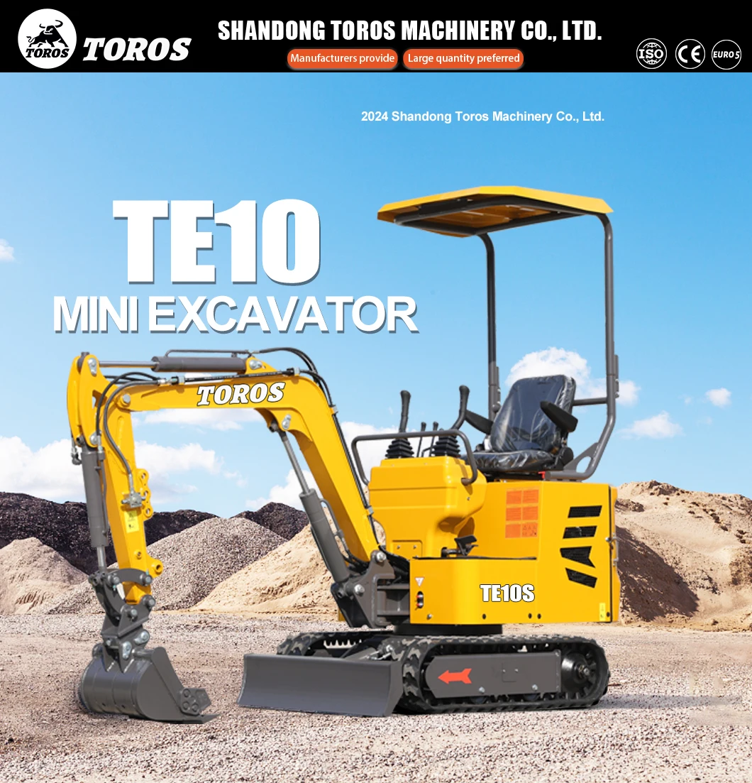 Miniexcavadora Huayee en obra