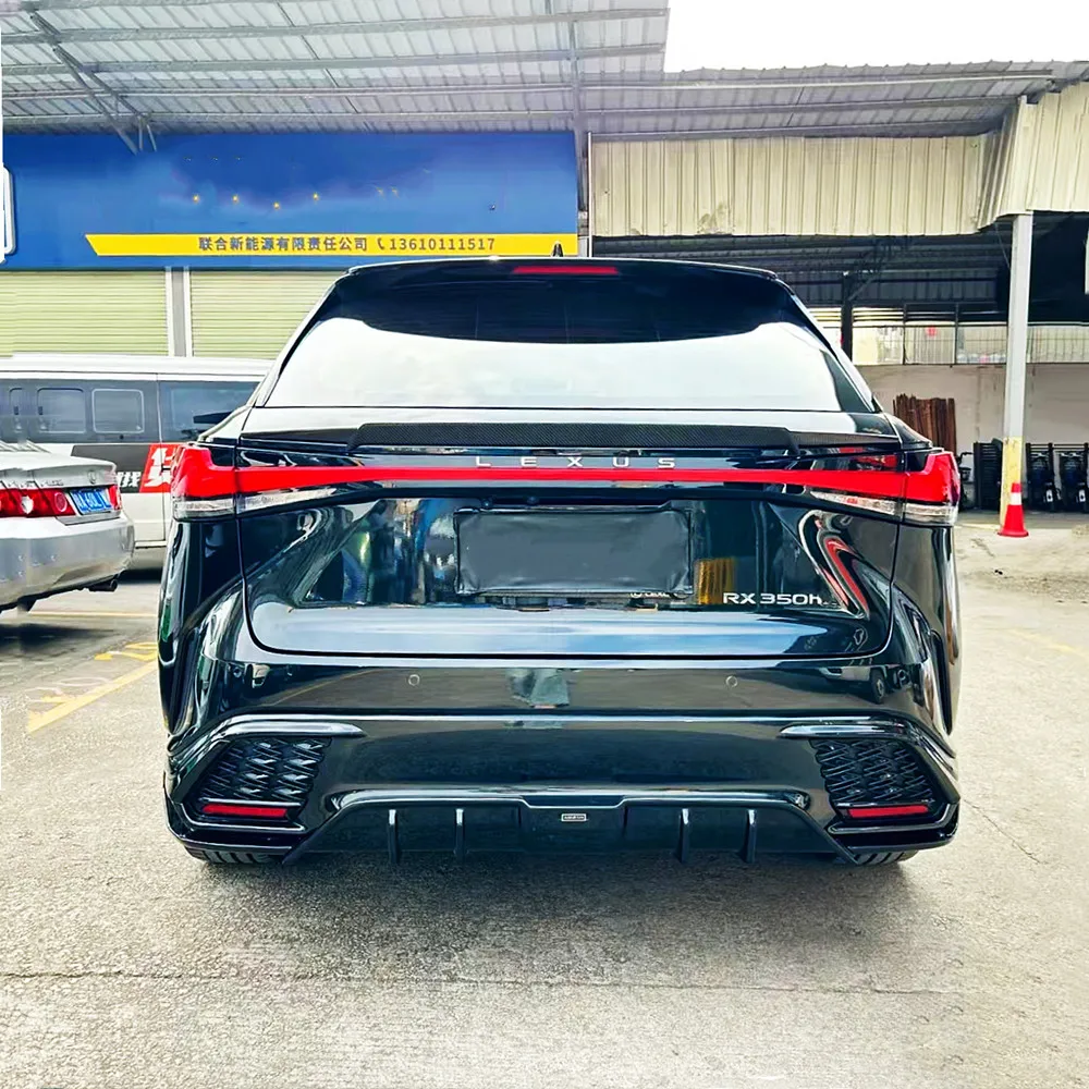Alerón trasero negro efecto carbono para Lexus RX