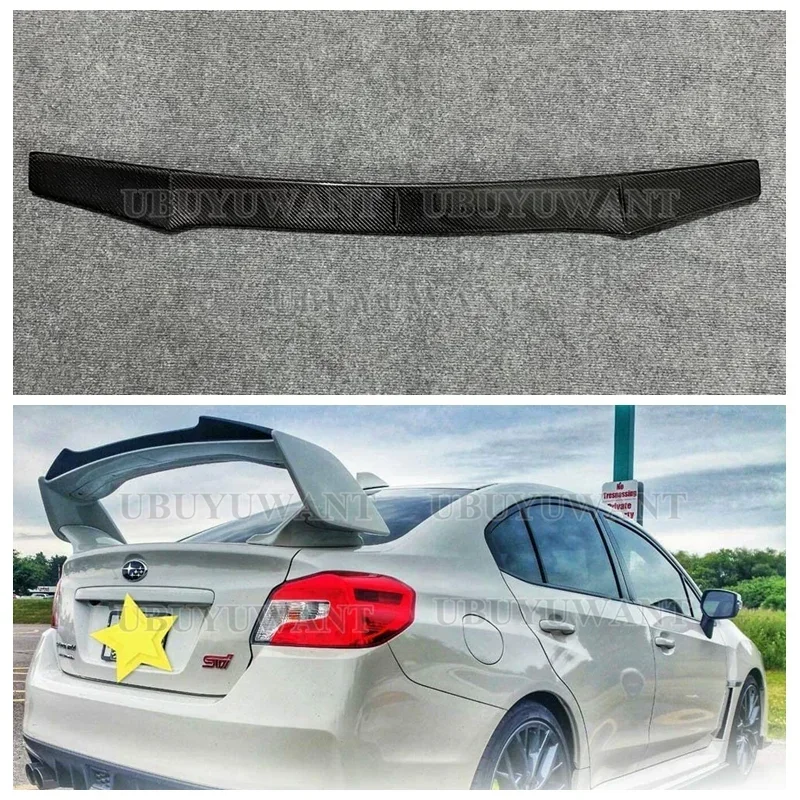 Detalle del acabado del alerón para Subaru WRX STI