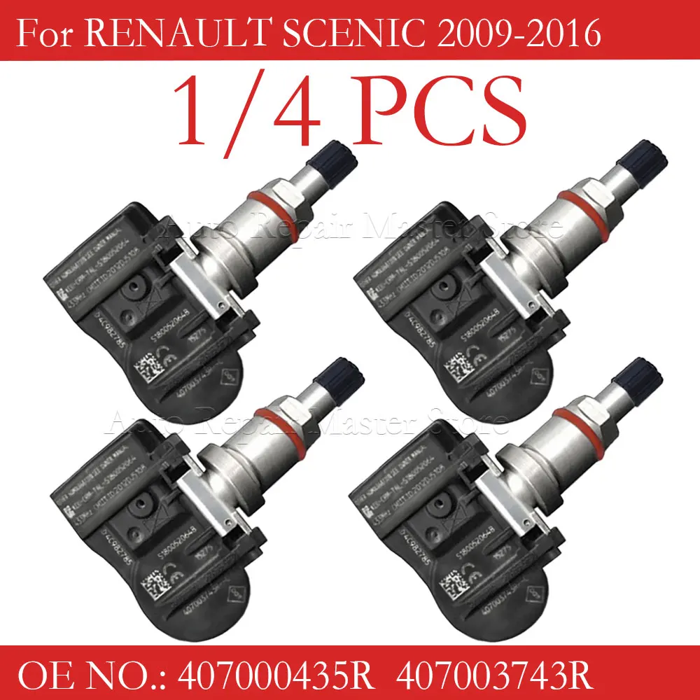 Sensor TPMS 433MHz para Renault