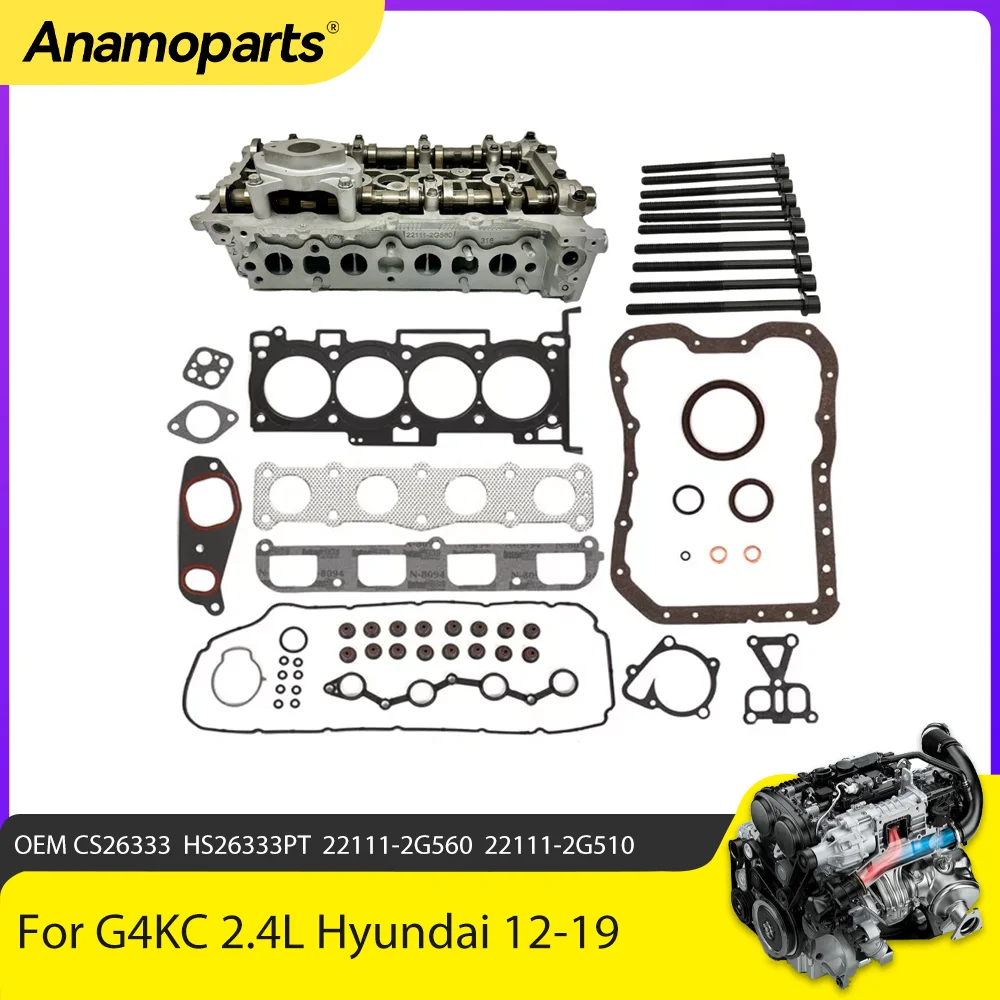 Juntas de culata Anamoparts compatibles con Hyundai G4KC 2.4L