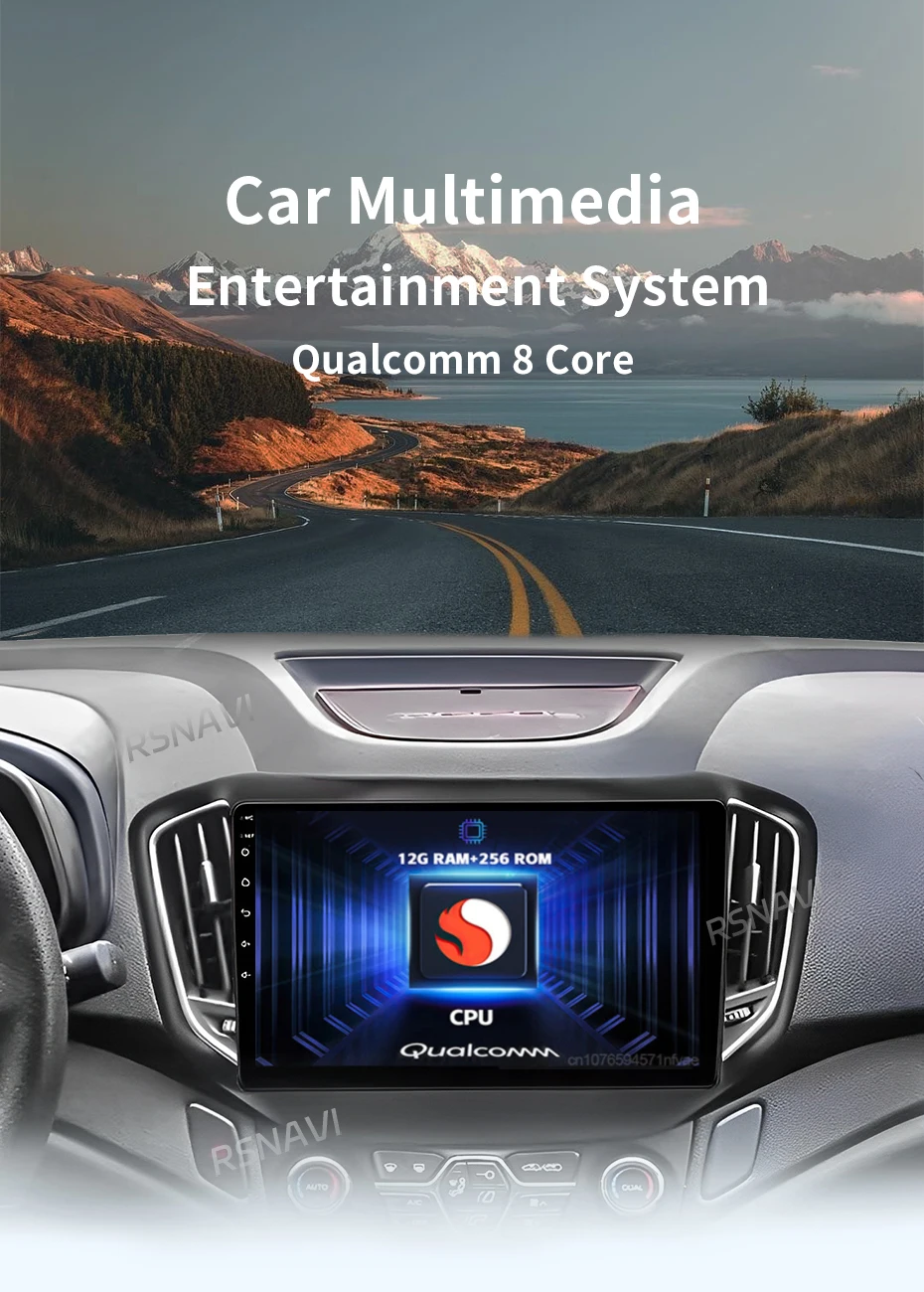 Radio Android 15 para Chery Tiggo 5 con pantalla táctil 2K