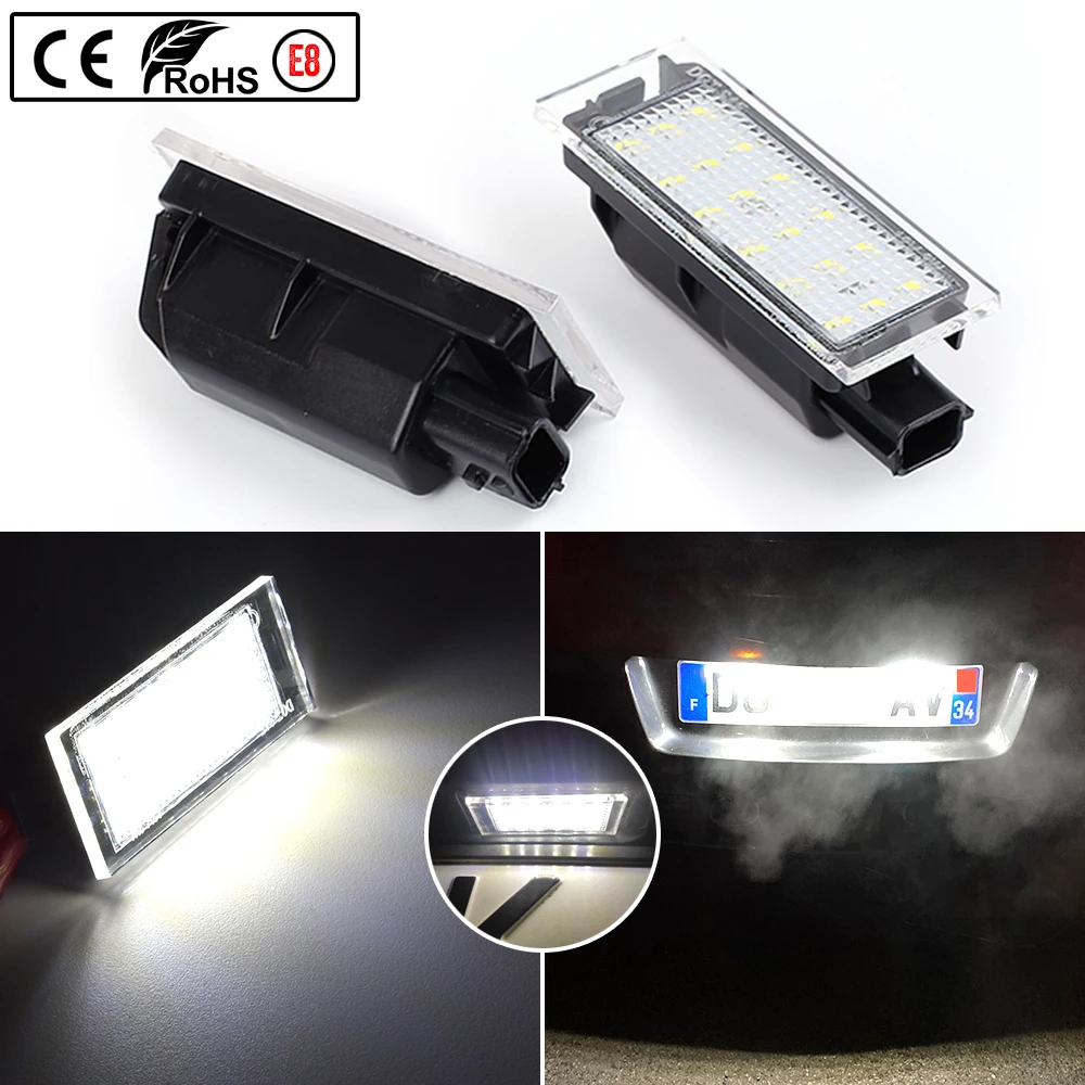 Luces LED para matrícula Renault compatibles