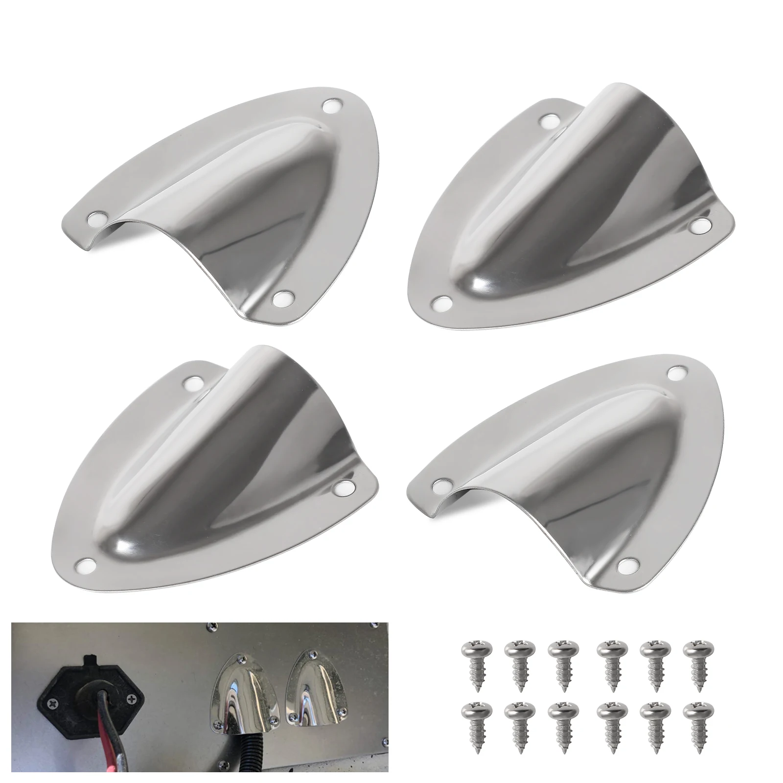Tornillos de acero inoxidable 316 incluidos