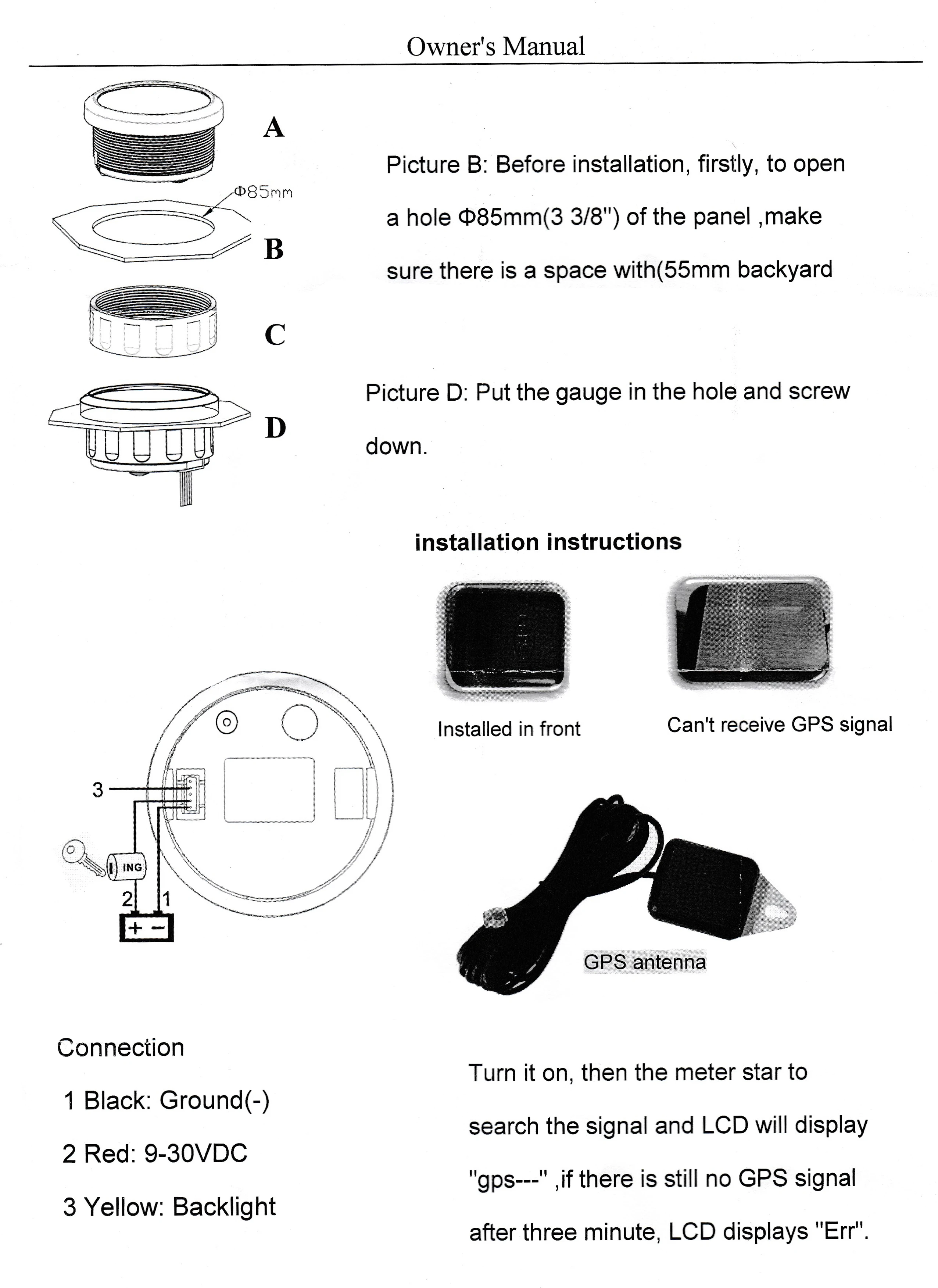 Antena GPS incluida