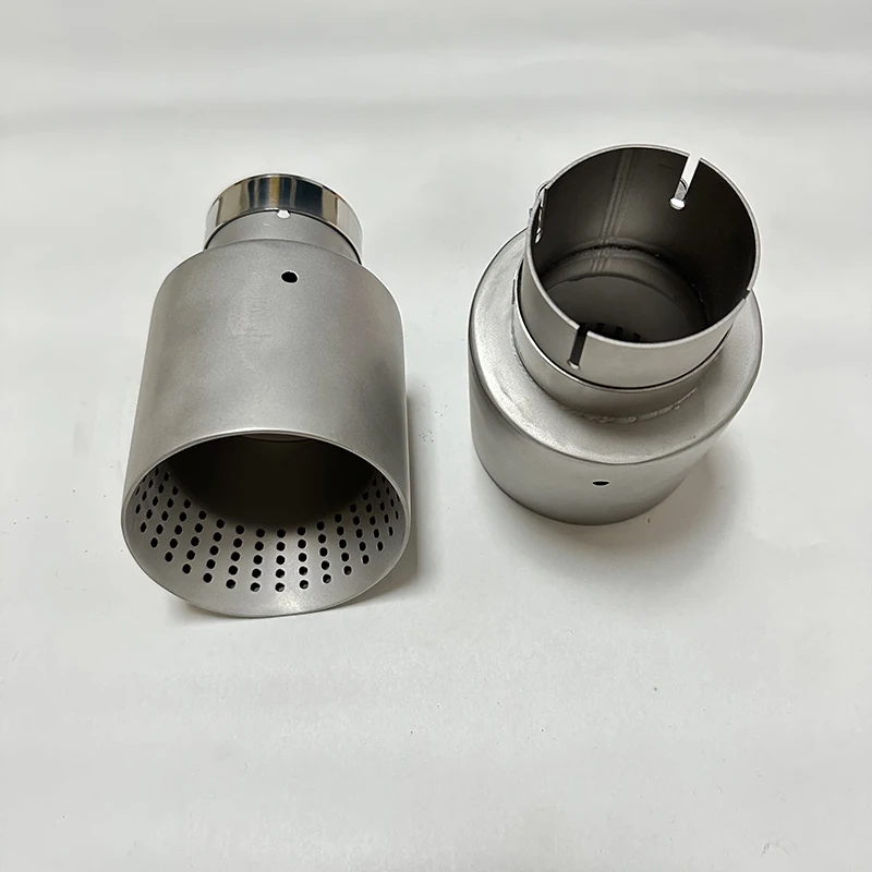 Boquilla de escape stainless steel mate vista frontal