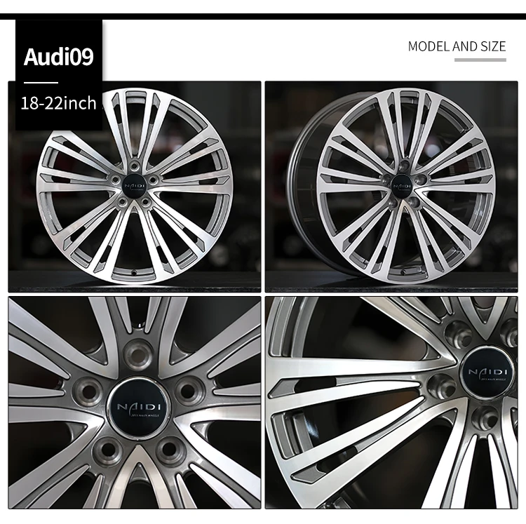 Llantas de aleación de aluminio forjadas visión frontal