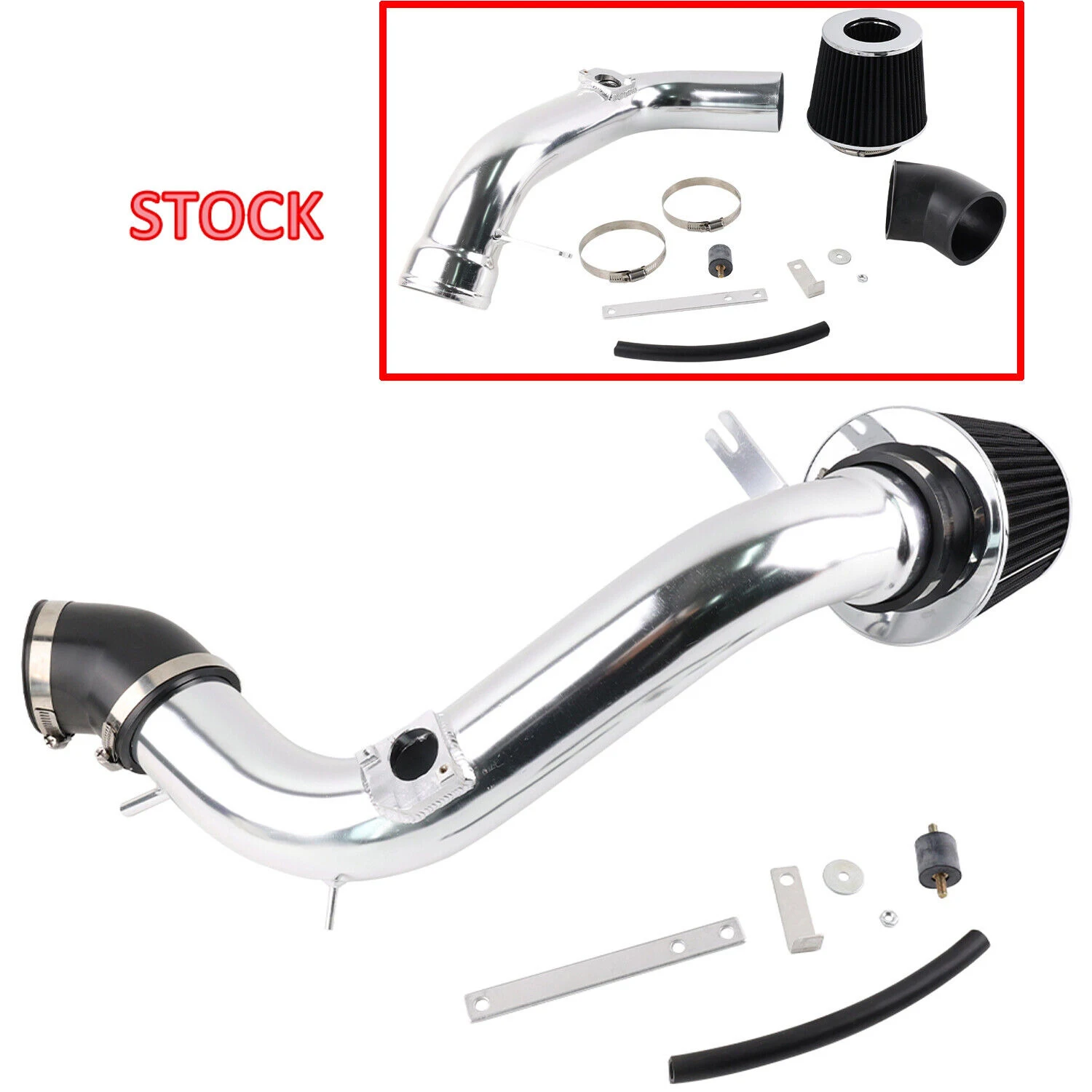 Kit de admisión de aire frío para Mazda6 - tubo de aluminio pulido