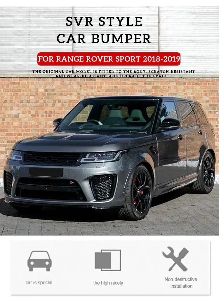 Parachoques SVR Range Rover Sport frontal