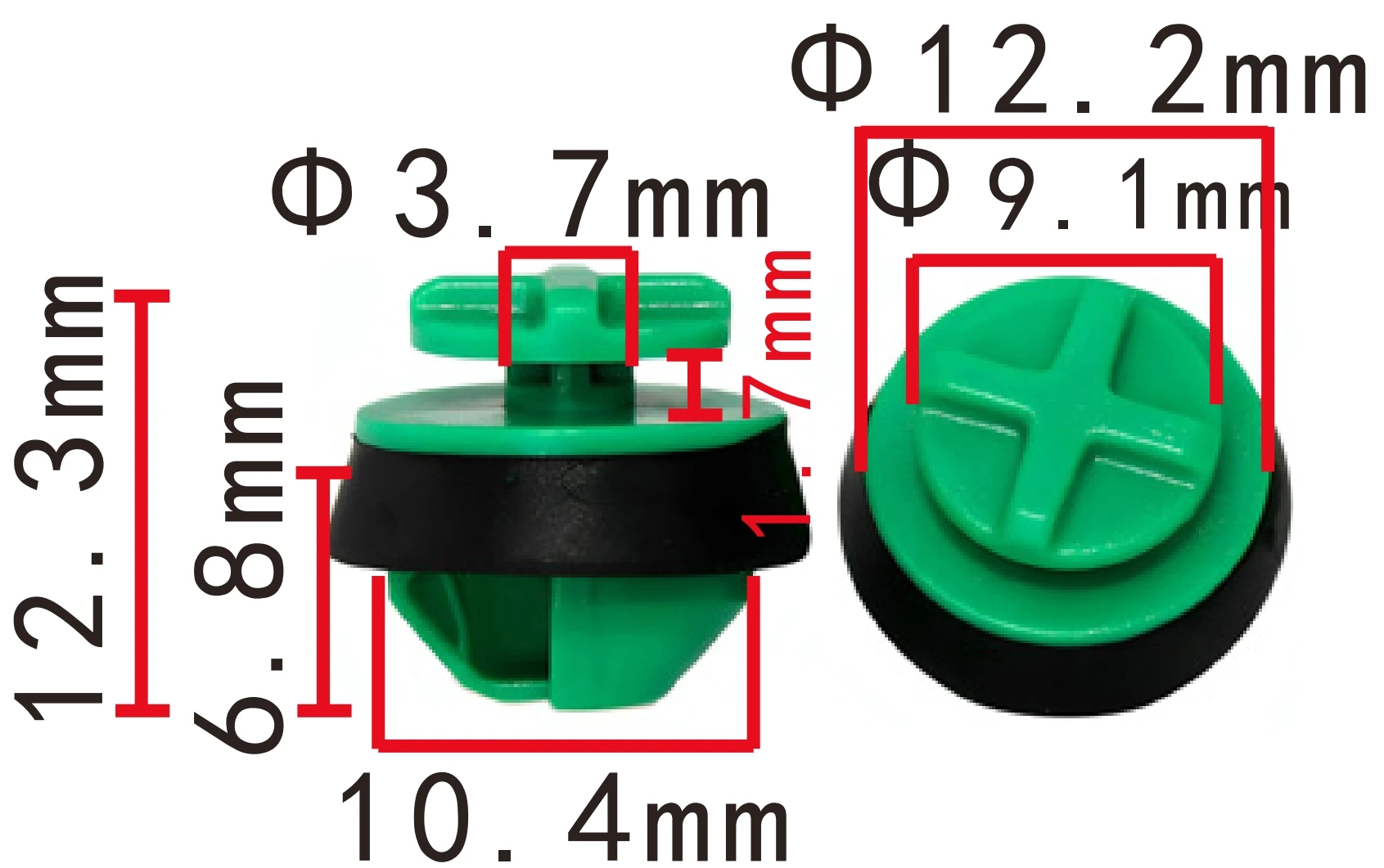 Clip passamuros Citroën 1638191680 para guardabarros