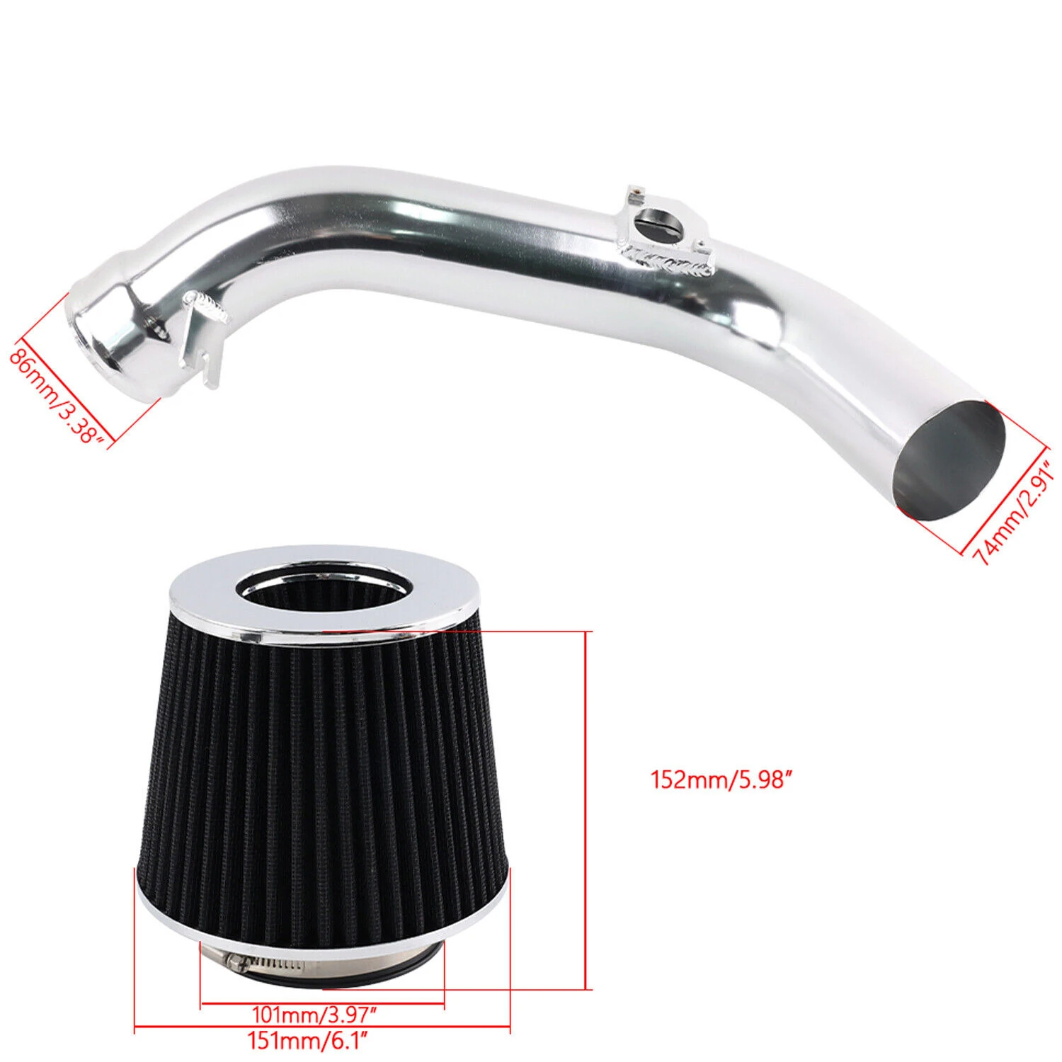 Filtro cónico lavable para Mazda6