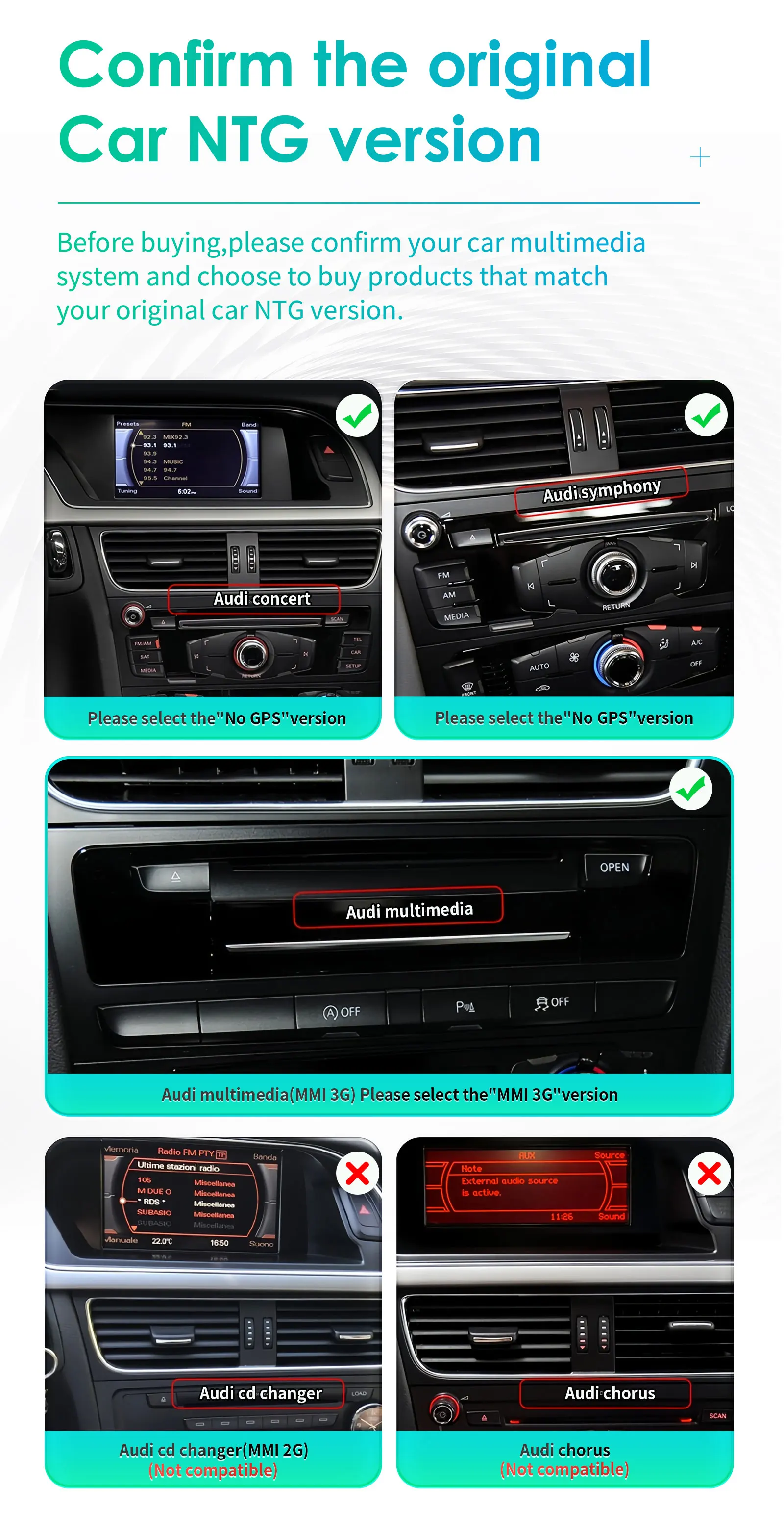 Panel frontal del autoradio