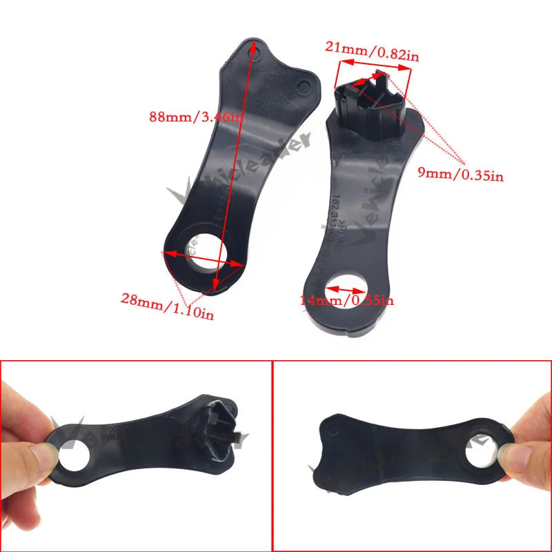 Detalles de los clips de soporte