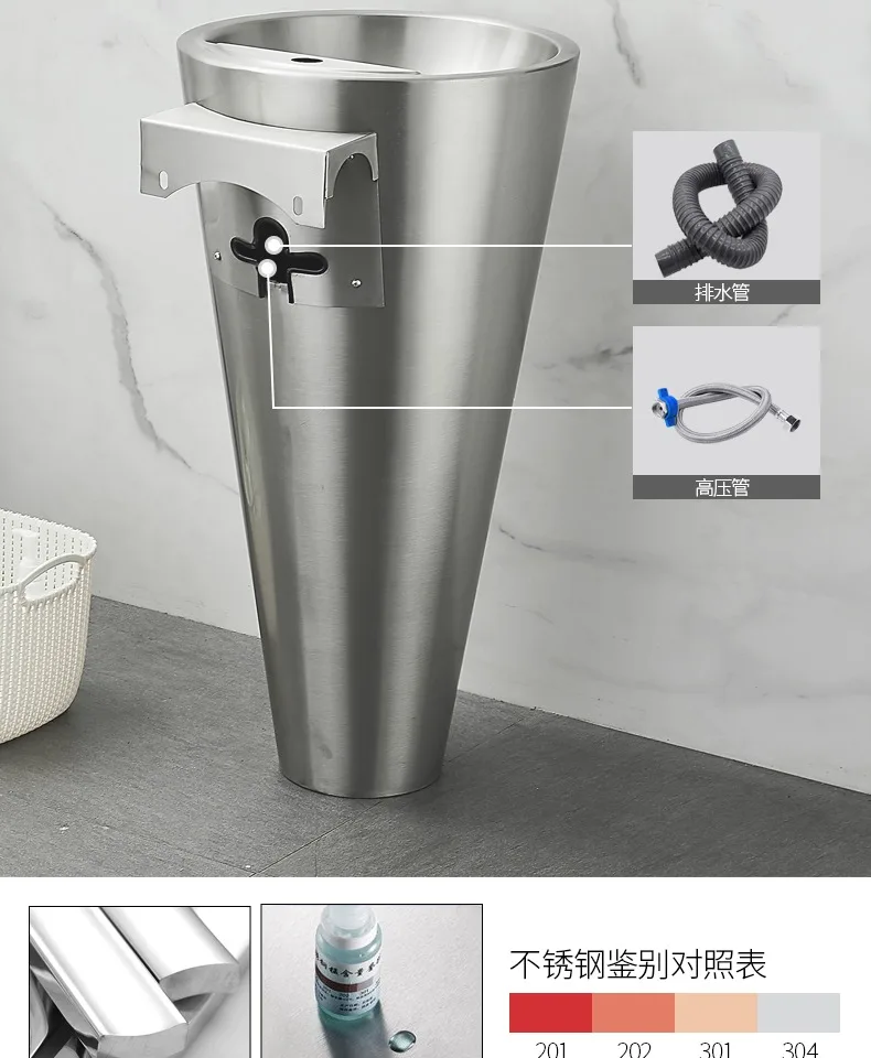 Lavabo instalado en ambiente exterior