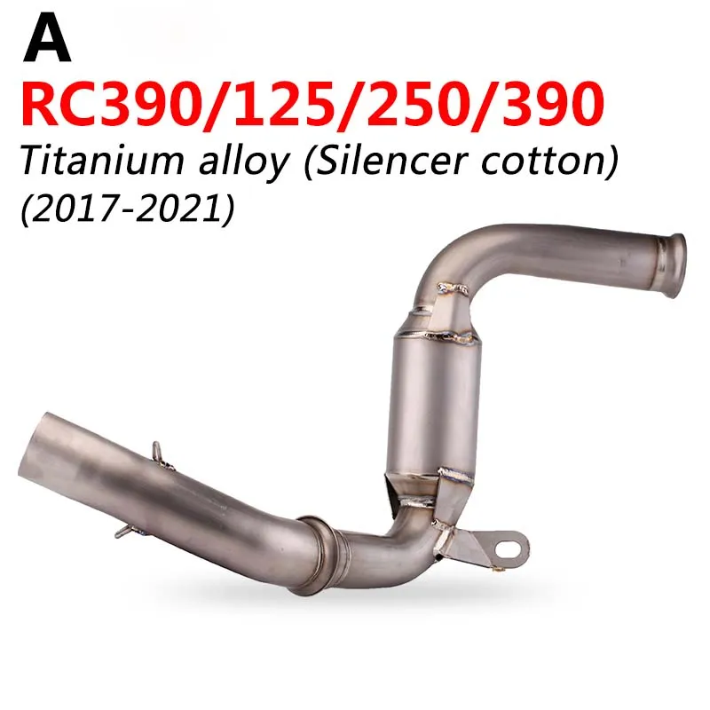 Conector de escape medio para KTM Duke RC390