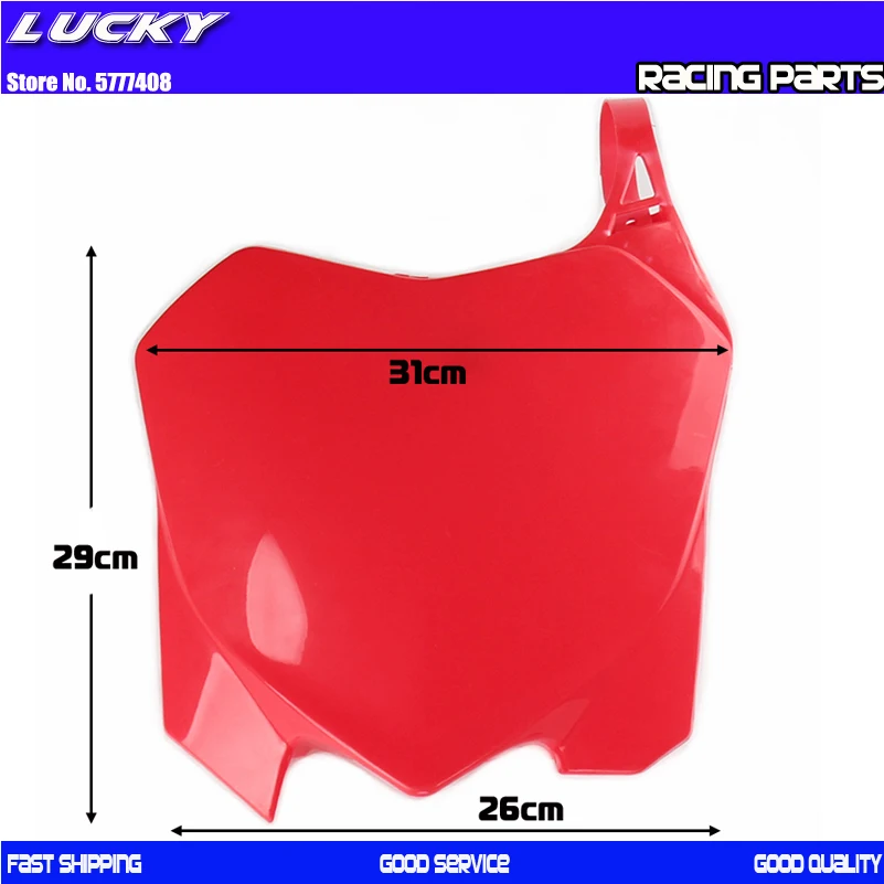 Placa de matrícula blanca para Honda CRF