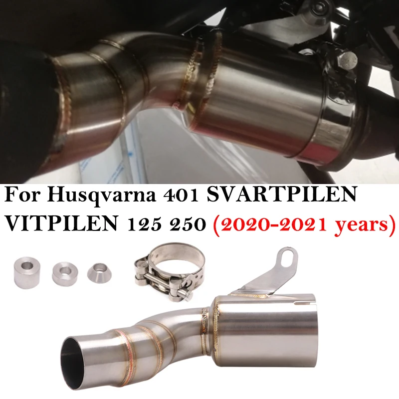 Sistema de escape de acero inoxidable para Husqvarna