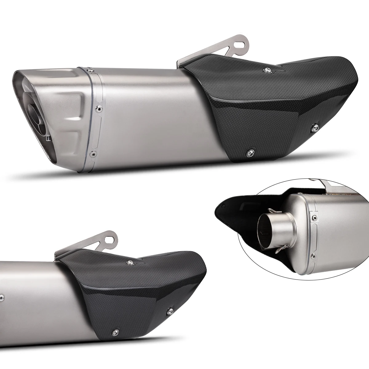 Silenciador universal moto 250cc 350cc 600cc