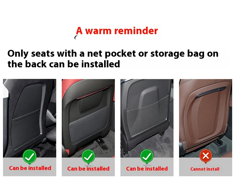 Almohadilla antipatadas instalada en asiento trasero Peugeot