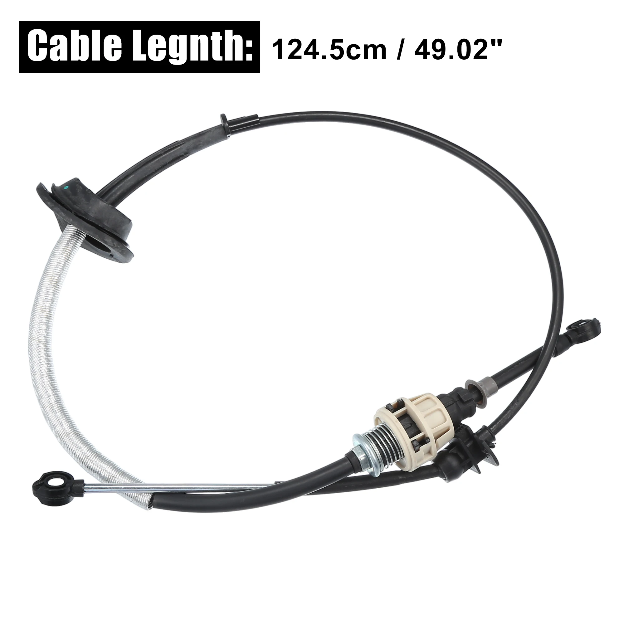 Detalle del cable de cambio de marchas en posición