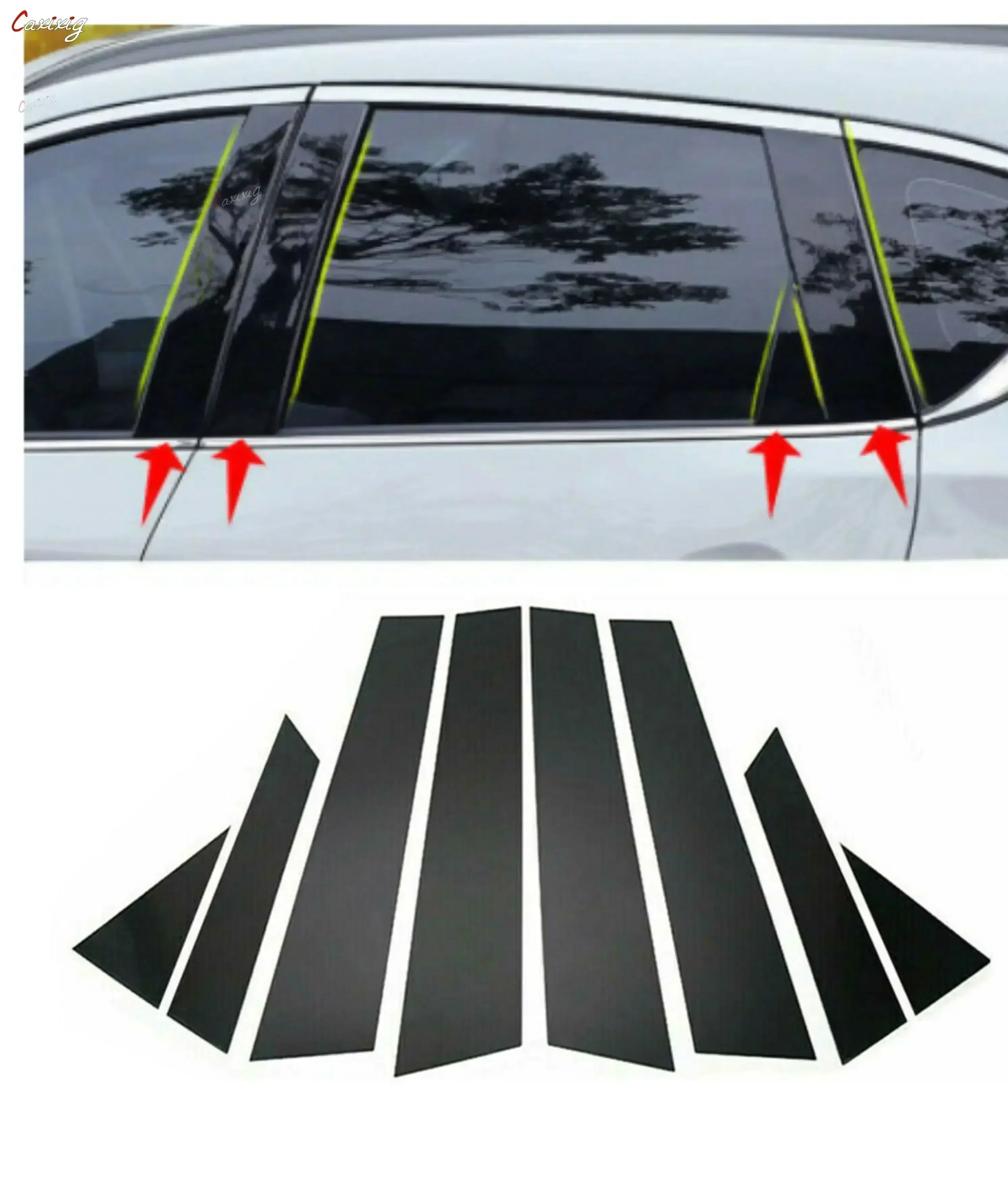 Molduras pilares coche Nissan Qashqai