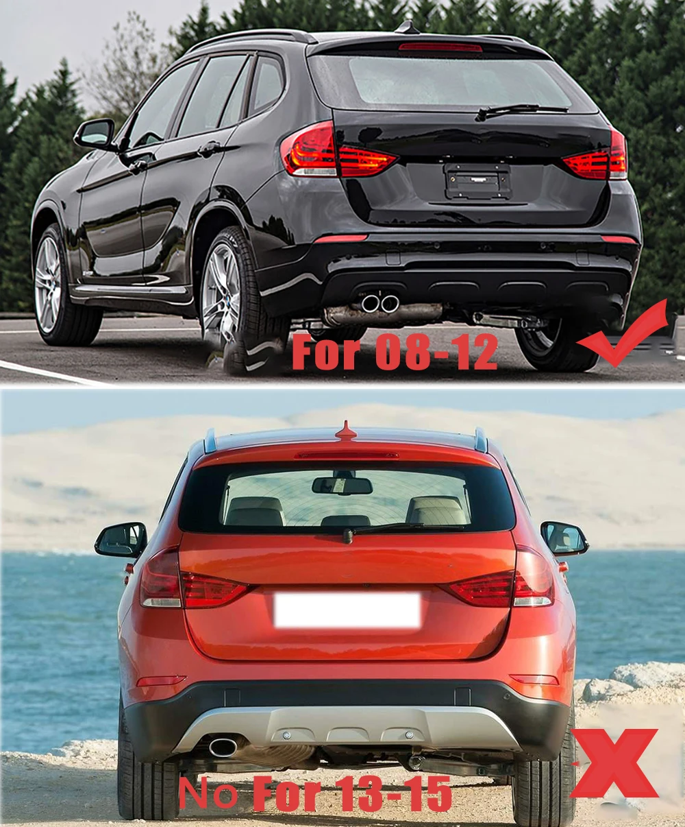 Vista frontal de la lámpara trasera para BMW X1 E84