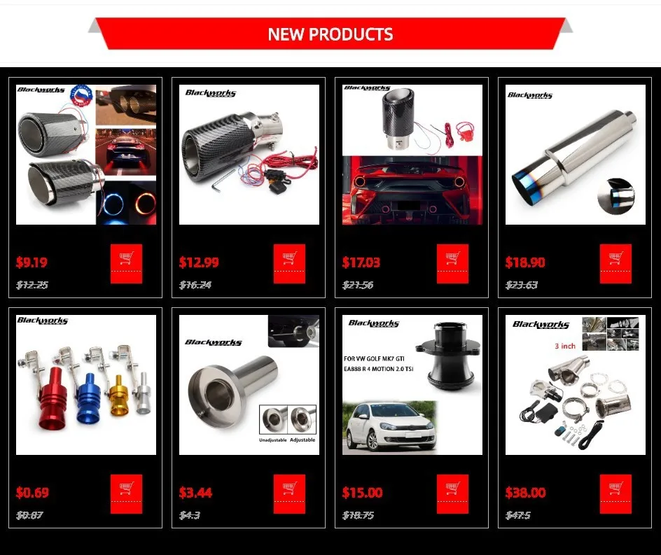 Silenciador de escape LED Turbo Sport en vehículo
