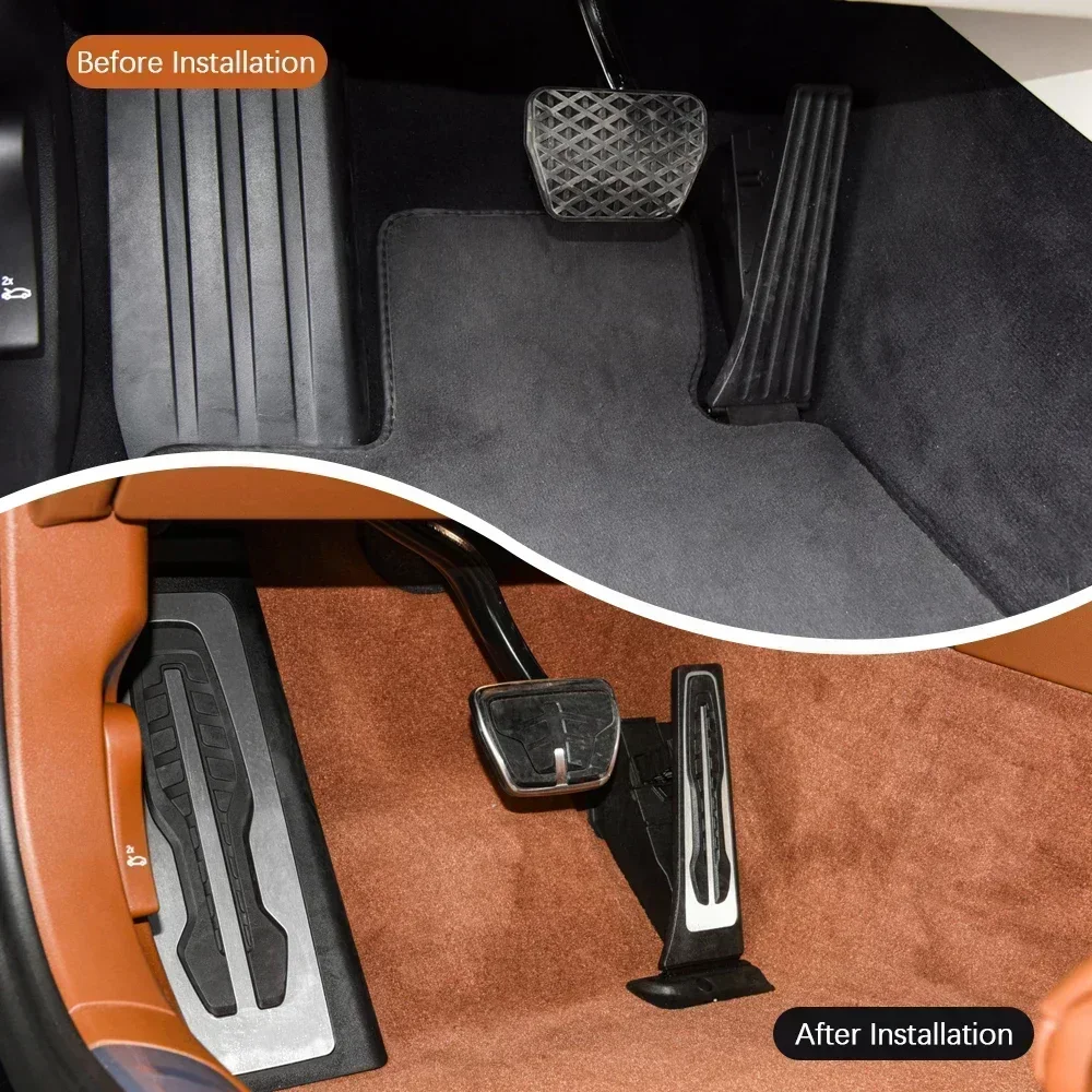 Cubierta de pedal instalada en BMW 7 Series
