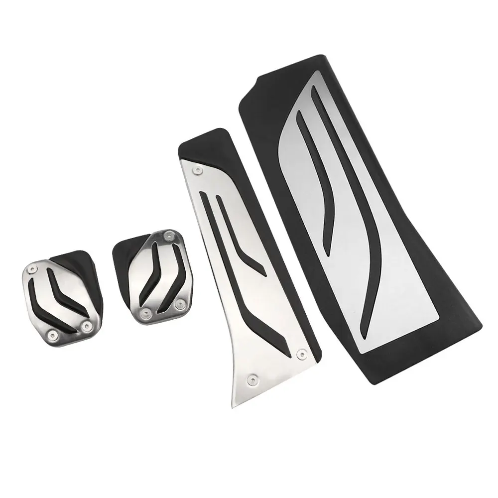 Cubiertas de pedal BMW Serie 5 en negro y plata